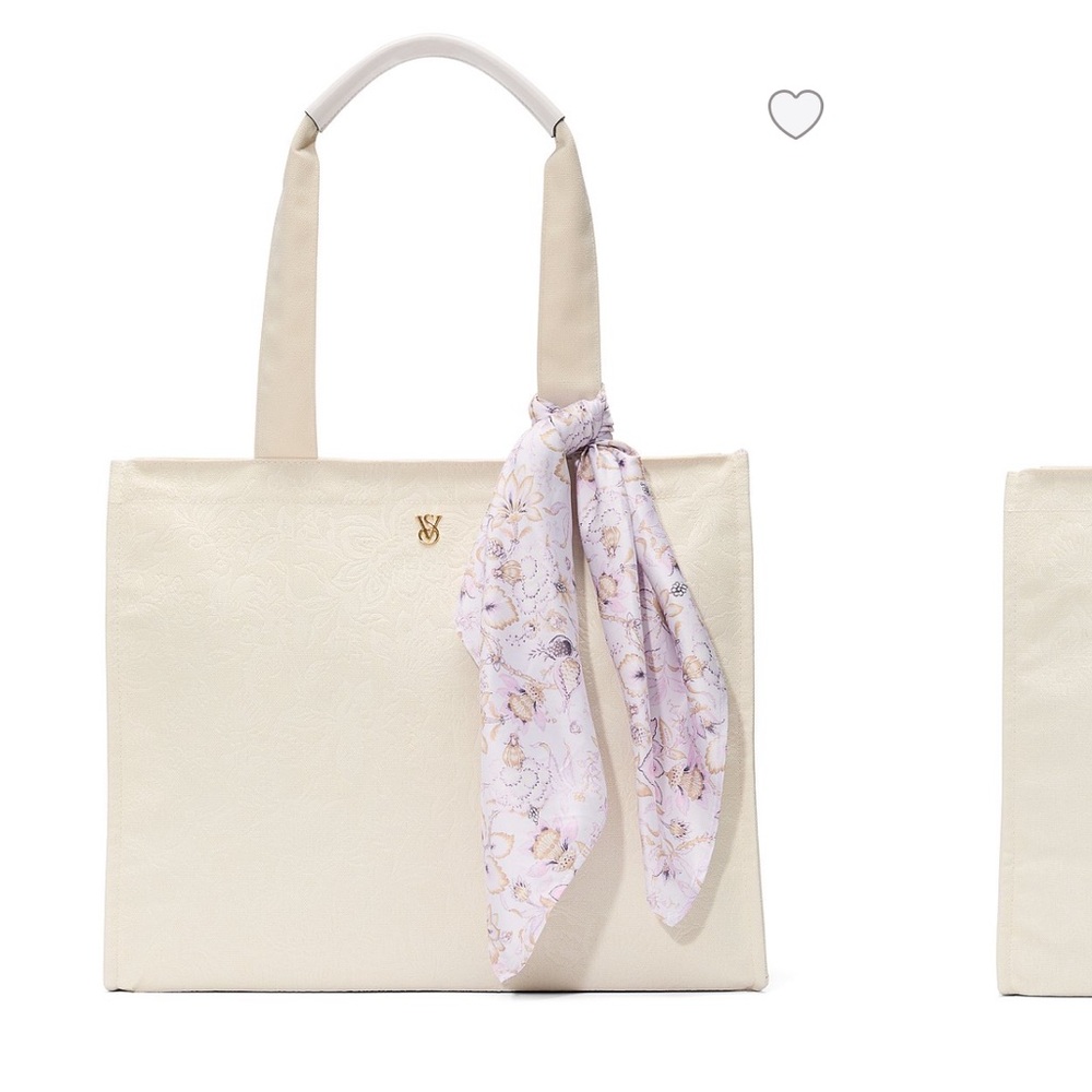 NWT Victoria’s Secret Floral Embossed Tote Bag